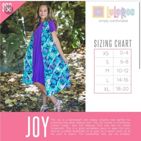 LuLaRoe Joy Vest size small NWT - Picture 5 of 5